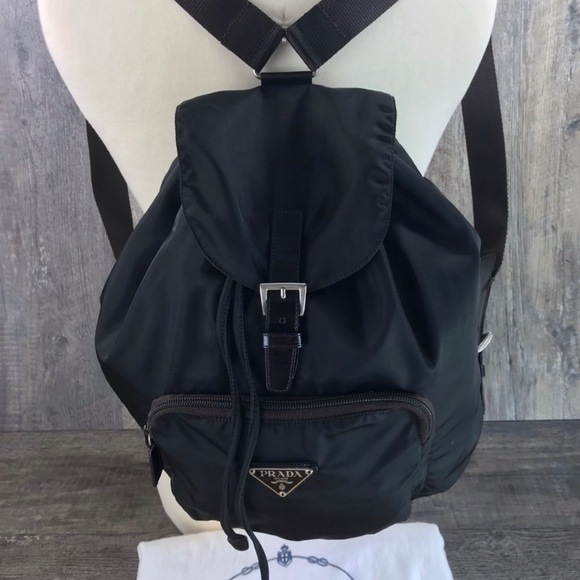 prada nylon backpack large